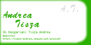 andrea tisza business card